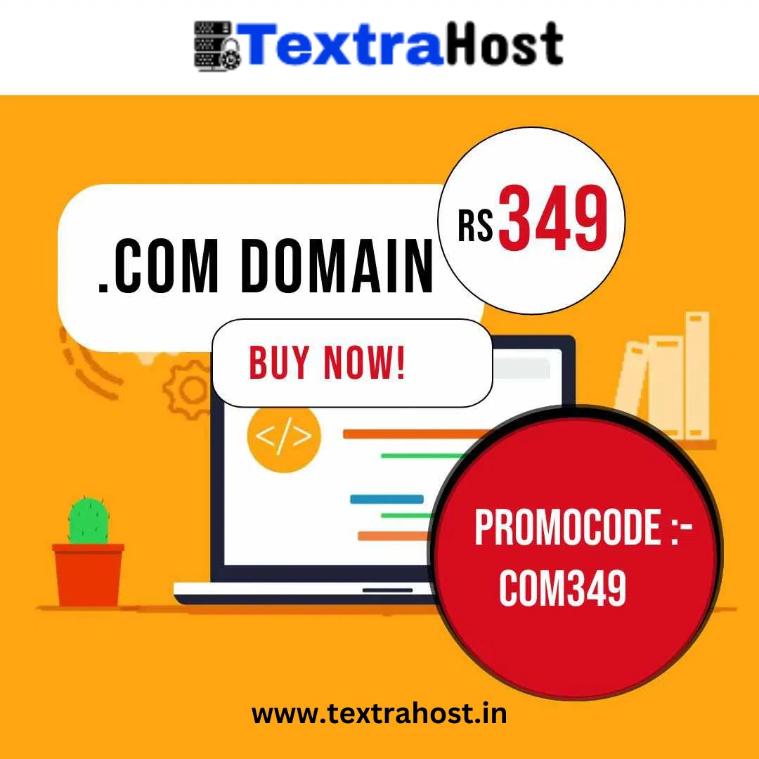 Domain Offer : .com domain at just 349 rupee